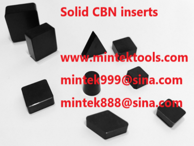 Attention for cutting parameters of CBN inserts