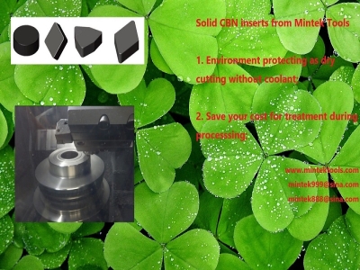 The green and environmental protection for using CBN inserts