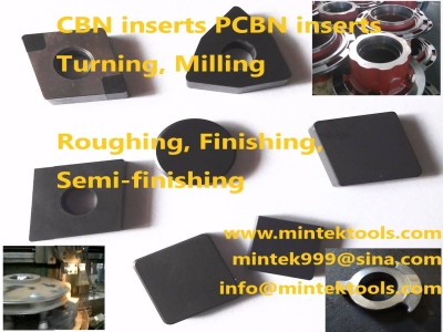 Solid CBN Inserts for Cast Iron and Hardened Steel Turning